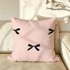 Pattern BBow Cushion Cover Pillow Case Antidustmite Pillowcase Silky Short Plush Sofa Cushion Cover hot