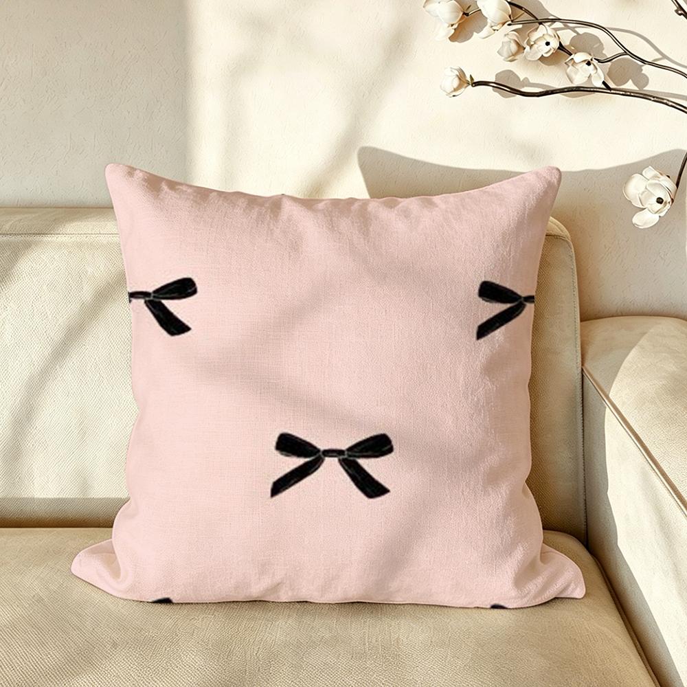 Pattern BBow Cushion Cover Pillow Case Antidustmite Pillowcase Silky Short Plush Sofa Cushion Cover hot
