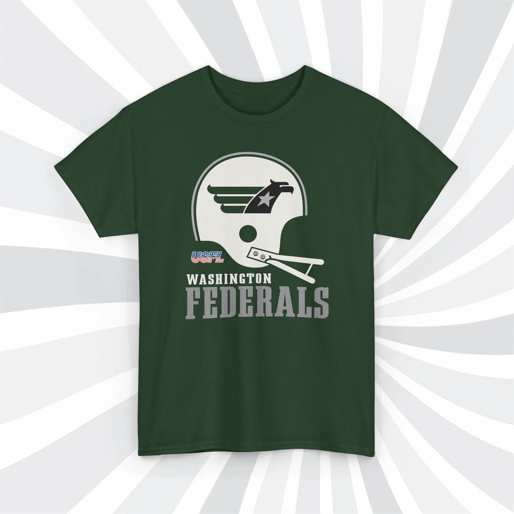 Washington Federals 1983 USFL Vintage Football Forest T shirt - Commanders