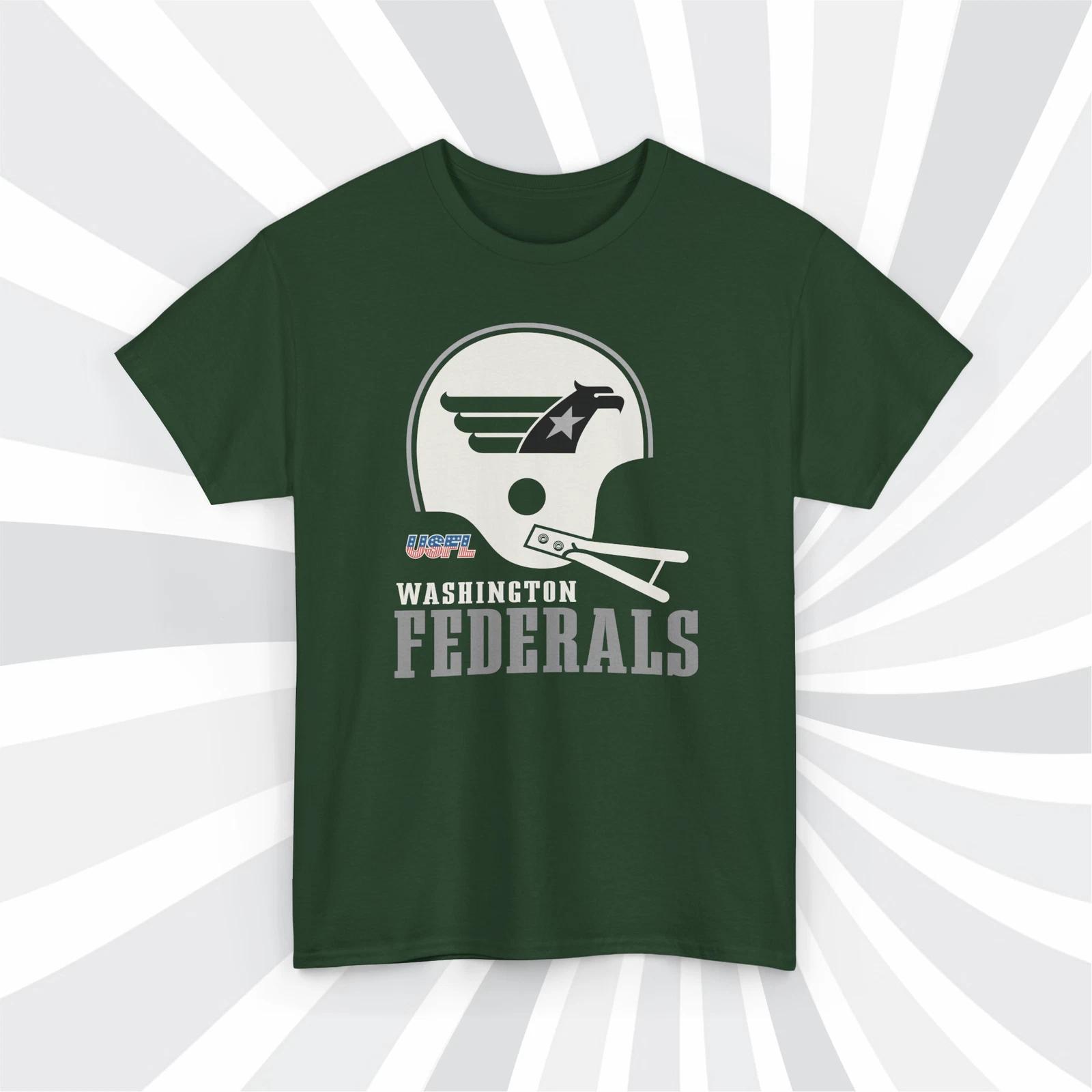 

Washington Federals 1983 USFL Vintage Football Forest T shirt - Commanders S