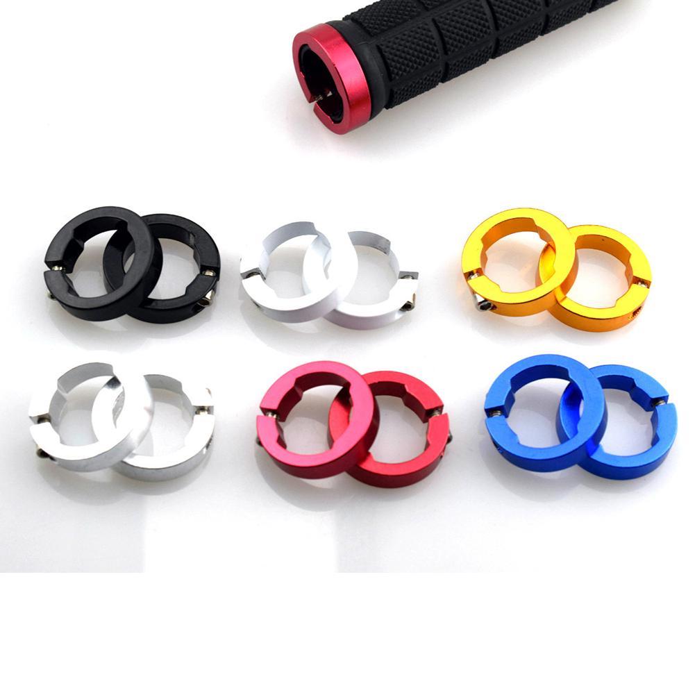 1 Pair Rubber Bicycle Handlebar Grips Shockproof Ergonomic Design Double-sided Mountain Bike Handlebar Covers