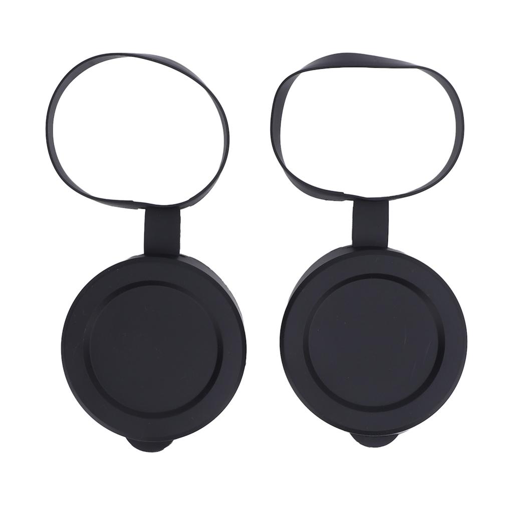 2Pcs Objective Lens Caps Rubber Protective Snug Fit Telescope Lens Cover for ID 61 To 64mm Monocular Binocular