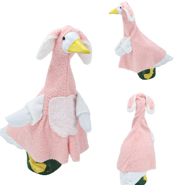 Decorative Geese Rabbit Suit Porch Geese Outfit Cement Geese Clothes Easter Rabbit Geese Costume Set Ornament
