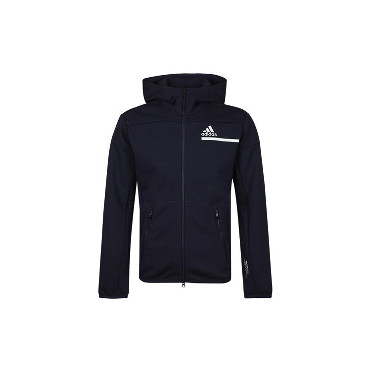 adidas Athleisure Casual Sports Knit Hooded Jacket Navy Blue Men s GM6537 M
