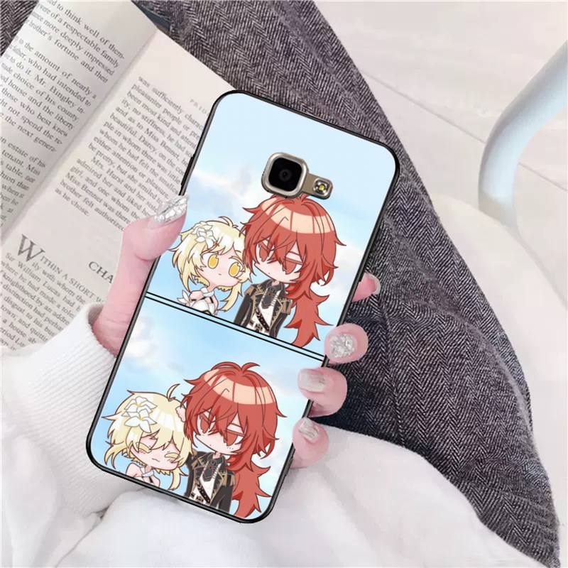 YNDFCNB Genshin Impact Phone Case for Samsung A6 A8 Plus A7 A9 A20 A20S A30 A30S A40 A50 A70
