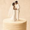 White/Black Cake Toppers Dolls Elegant Bride & Groom Figurines Couple Wedding Cake Topper  Wedding