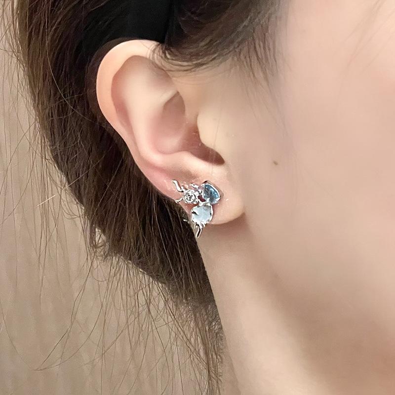 Niche Design Cold Wind High Sense French Star Irregular Opening Ring Personality Texture Women