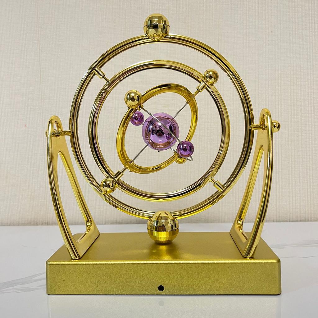 Globo Celeste Orbitale Creativo Strumento per Moto Perpetuo Orbitale da Scrivania Pendolo del Caos Decorazione da Tavolo per Ufficio Ornamento per Alleviare lo Stress