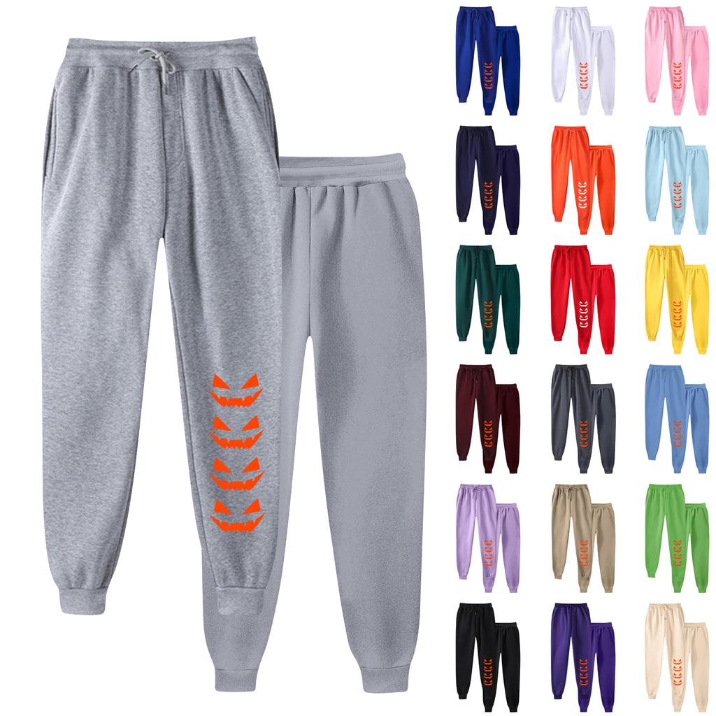 Ladies' Printed Unisex Casual Pocket Drawstring  Pants