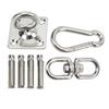 Hammock Hanging Kit Stainless Steel Swing Ceiling Mount Set Swivel Hangers for Yoga Swing Sandbag