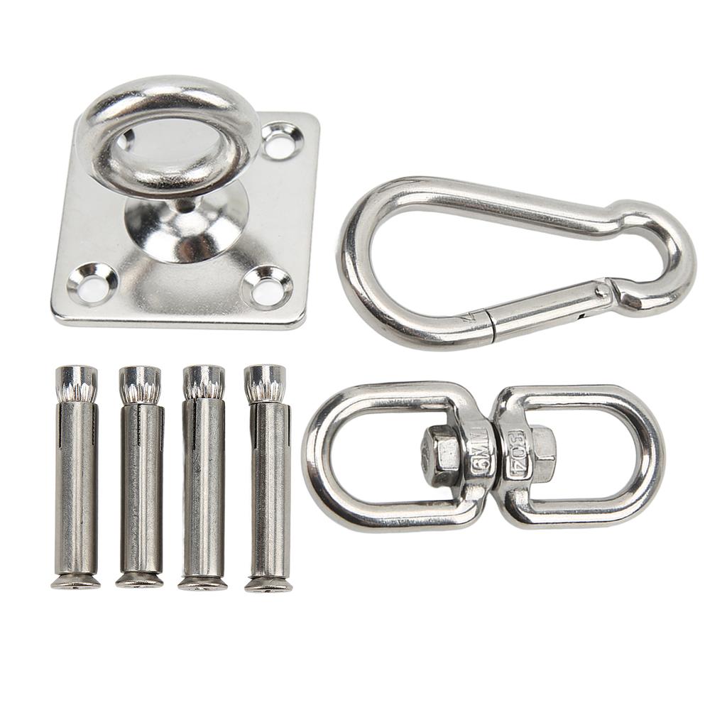 Hammock Hanging Kit Stainless Steel Swing Ceiling Mount Set Swivel Hangers for Yoga Swing Sandbag
