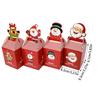 4pcs Christmas Candy Gift Box Chocolate Cookie Apple Packaging Box Santa Claus Bags Christmas Decorations for Home New Year 2025