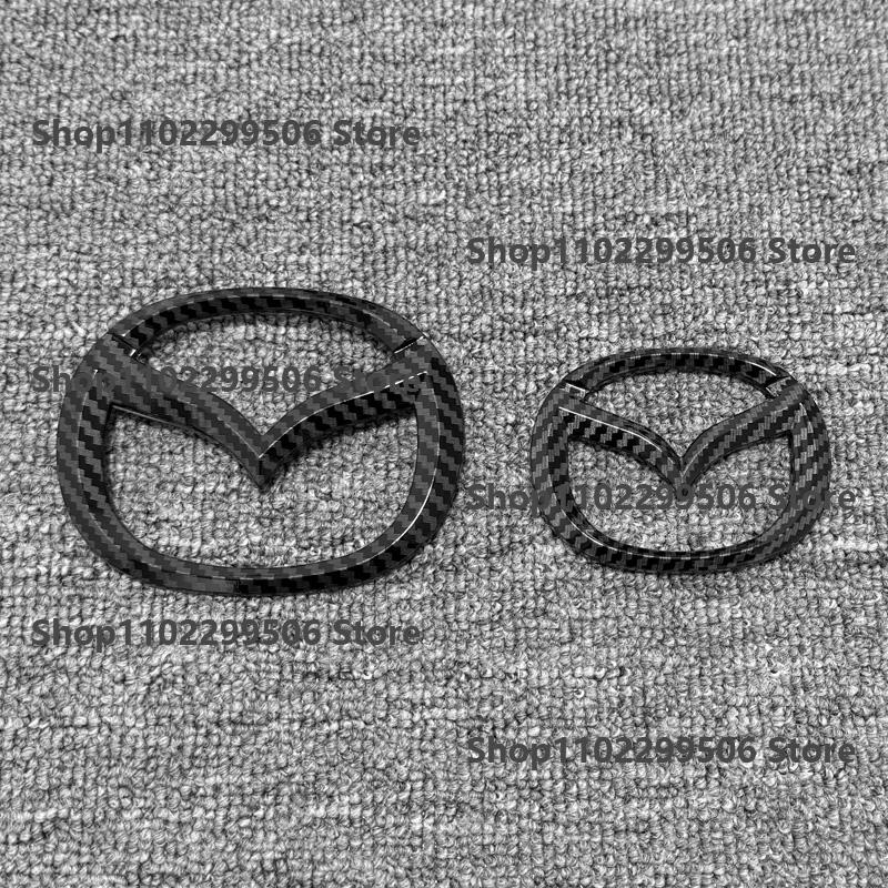 ABS Car Front Trunk Emblem for Mazda MX5 NC ND Logo Steering Wheel Badge 3D Body Replaced Sticker Rear Tail Refitting Decoration