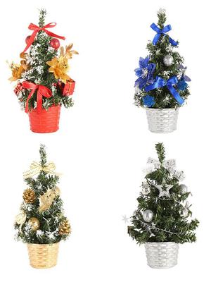 20/30cm Christmas Tree Home Bedroom Party Decorations Artificial Christmas Tree Children DIY Handicraft 2025 New Year Gift