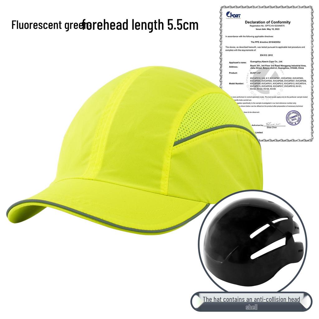 CE Certified Lightweight Anti-Collision Helmet: Summer Breathable Quick-Drying Labor Protection Cap