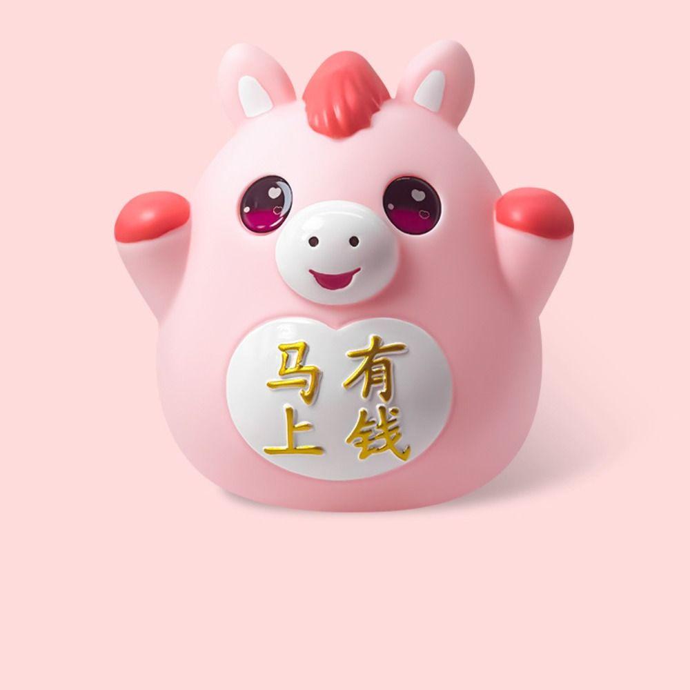 Anti-Fall Piggy Bank Cartoon Decorative Ornament Home Decoration Money Box  Living Room