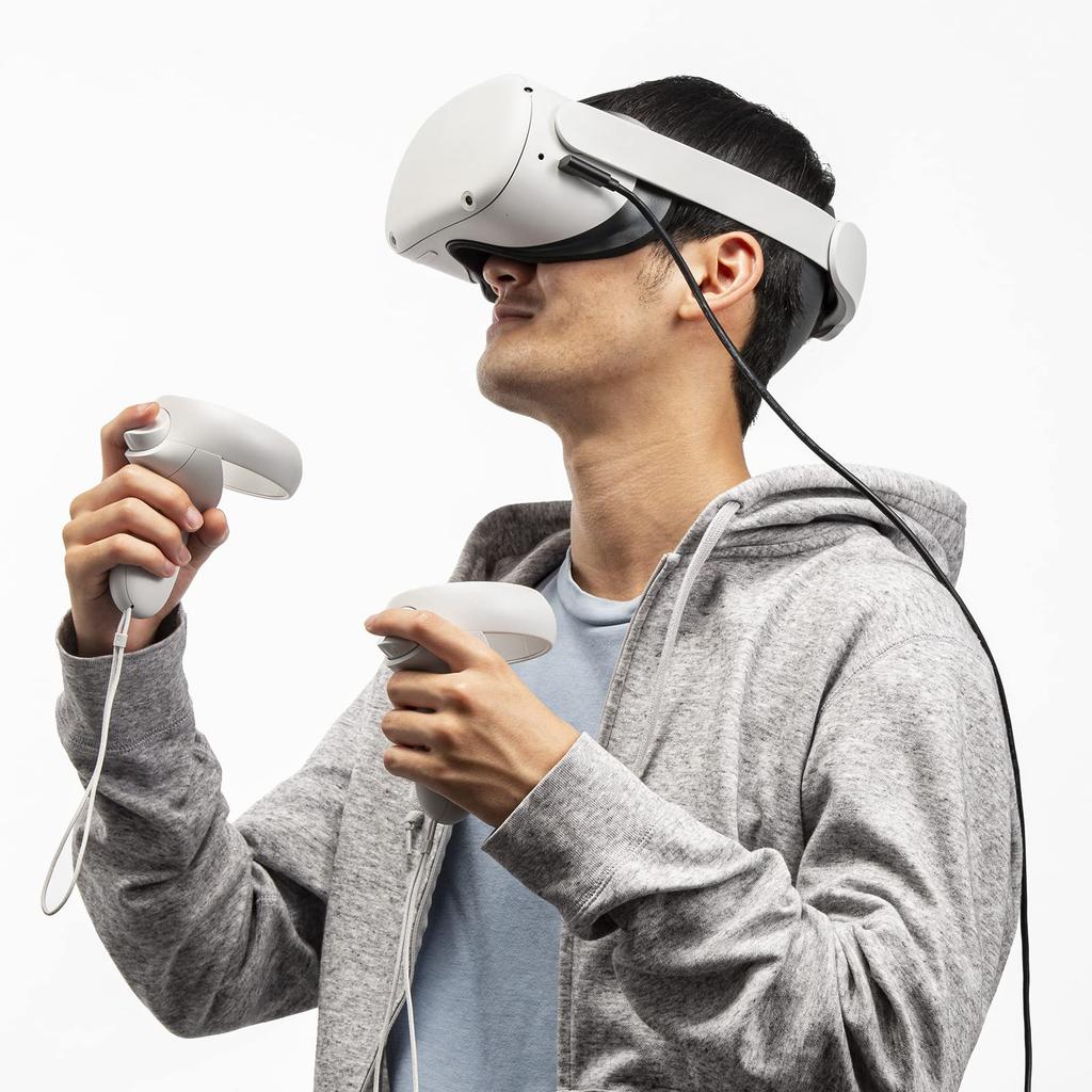 Sanwa Supply Long Cable Headset USB3.2 A-TypeC (5m/VR Compatible) KB-USB-RLC305