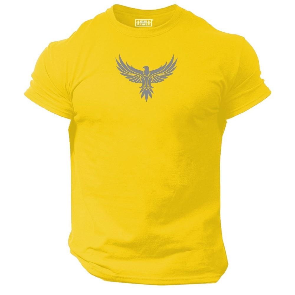 Eagle T Shirt Gym Clothing Bodybuilding Training Workout Exercise Fitness Top