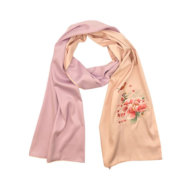 Chinese Suzhou Embroidery Scarf: Elegant Su Craft Gift for Foreigners or Business