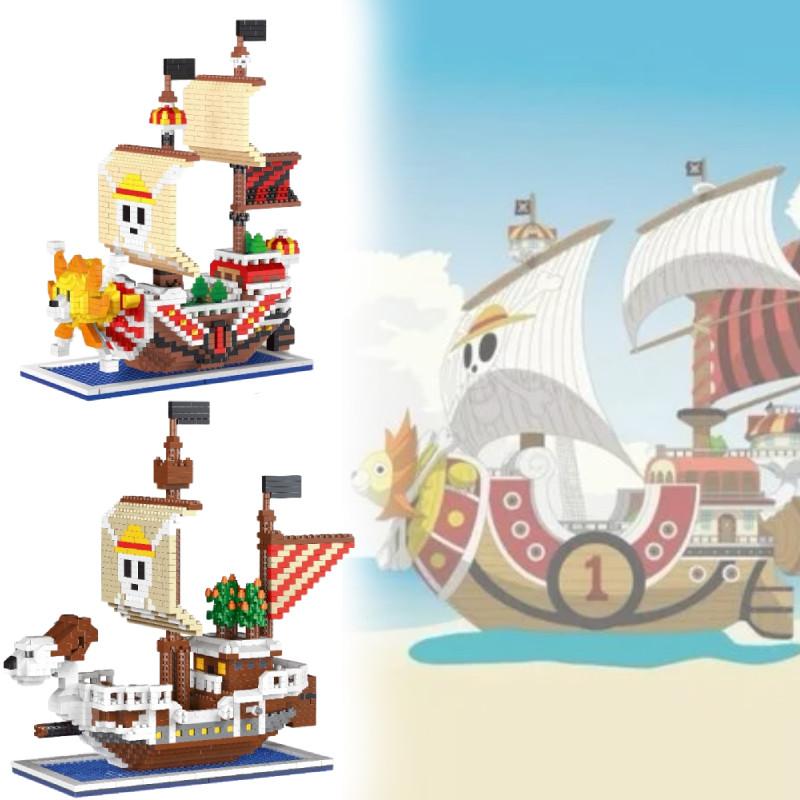 One Going Piece Merry Thousand Sunny Ship Model Children Building Toy Blocks