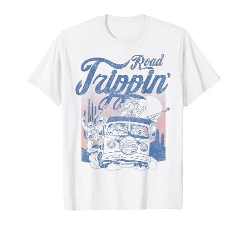 Винтажная футболка Черепашек-ниндзя Дорожный отряд