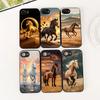 Running Wild And Free Horse Cover for Apple iPhone 16 14 15 Plus 11 Pro Max 16E ProMax + 15Plus 16+ 14+ Coque Phone Case