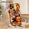 Phone Case: 2D Flat Design Suitable for iPhone 18, 17, 16, 15, 14, 13Pro Protective Cases, Couple Style, Warm and Comforting, Christmas and Halloween 