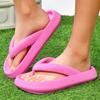 Unisex Thick-Soled Summer Flip-Flops: Breathable, Non-Slip, Soft Sole