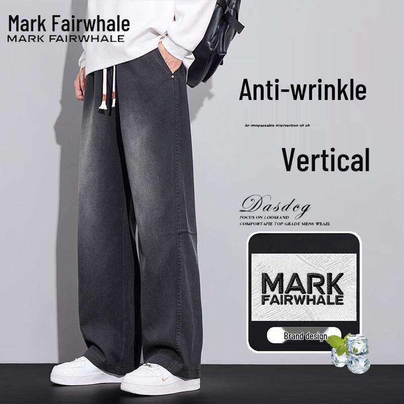 MARK FAIRWHALE Men s Tencel Loose Straight Jeans 2XL