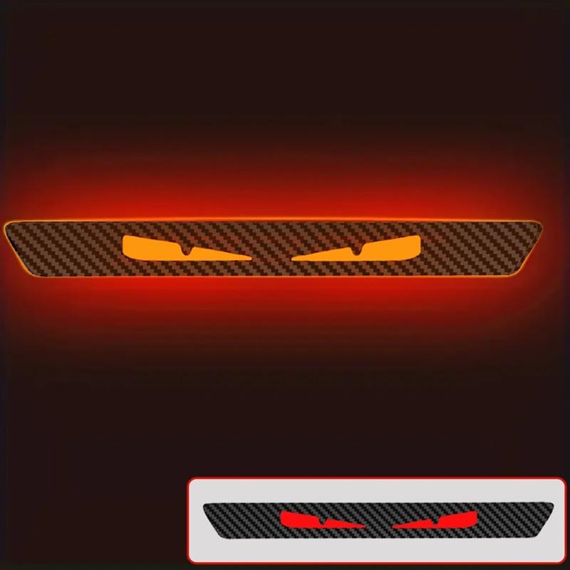 Precisions Cut Rear Lamp Decal Carbon FiberSun Protection Adhesion Car Decal Upgrades Brake Light Sticker