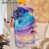 Phone Case: 2D Flat Samsung Galaxy A34 A35 M05 M06 S20 S22 S21 FE Plus 5G Protective Case, Couple Style, Gradient Cloud Pattern, Christmas and Hallowe