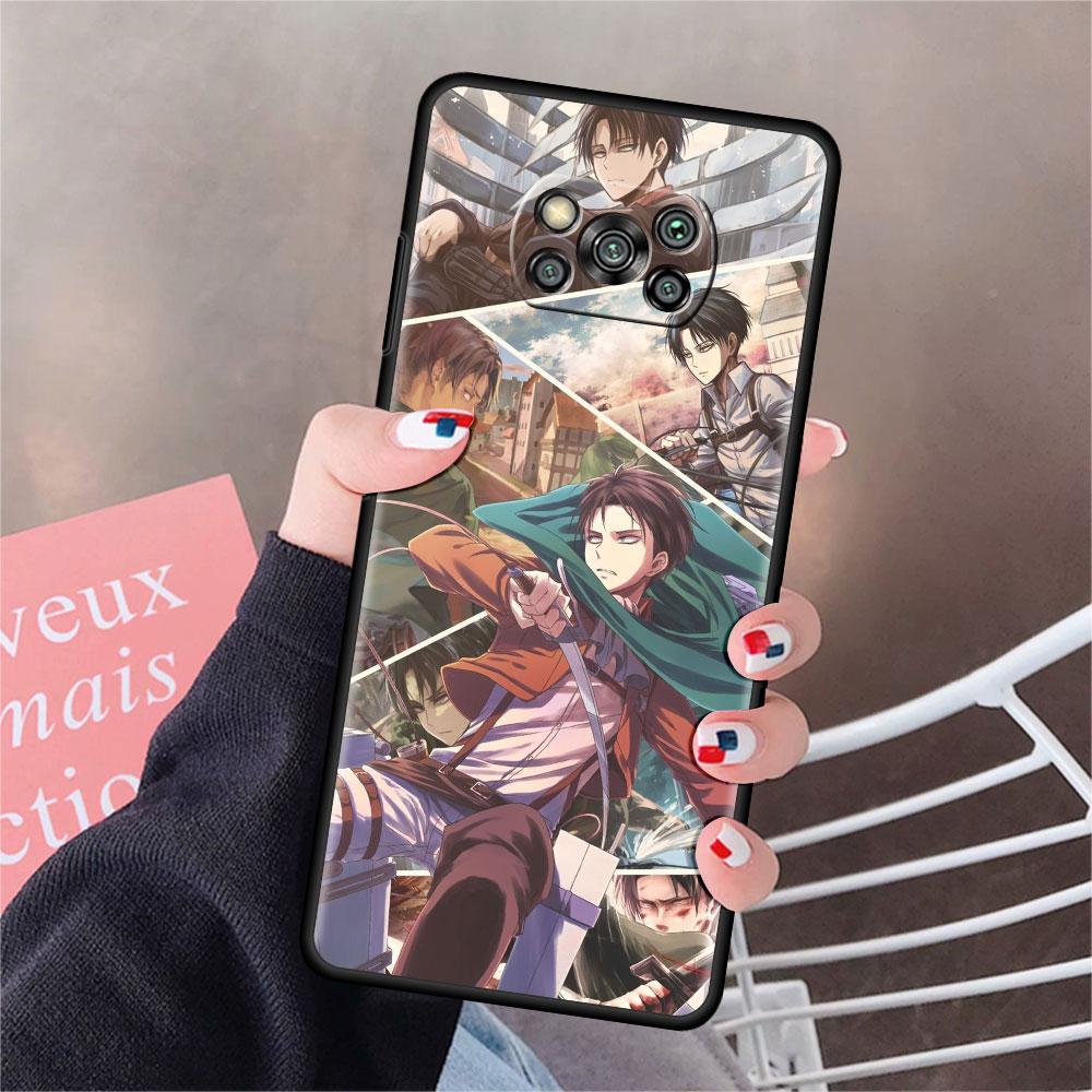 Case For Xiaomi Mi Poco X3 NFC X4 Pro F3 F4 GT M4 M3 F1 C40 11 Lite 11T Soft Silicone Funda Phone Cover Attack On Titan Shell