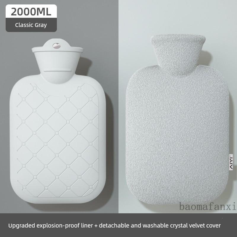 Hot Water Bottle for Warming, Plush Hot Water Bag for Stomach, Bed, and Hand Warming, Explosion-Proof, Suitable for Female Students and Menstrual