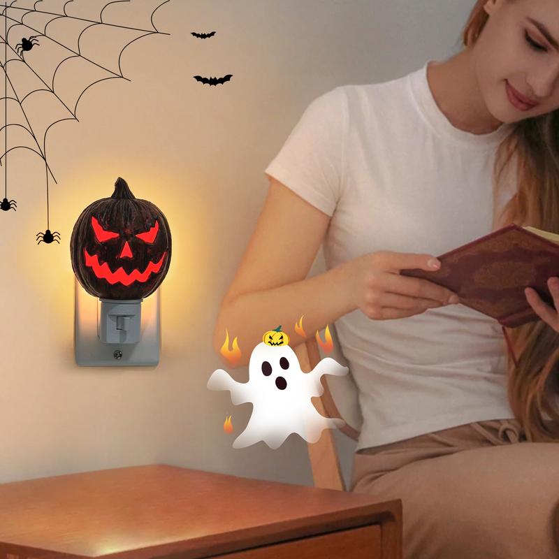 Scary Pumpkin Night Light Bedside Lamp Led Lamp Nursery Lamp Bright Night Lights Plug Into Wall Led Night Lights Plug Into Wall