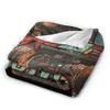 Monster Trucks Bronco 4x4 1978 Blanket Super Soft Novelty Plush Throw Girls Boys Home Decor Flannel Bedspread Bed Cover