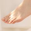 2Pcs Foot Ring Comfortable Alloy Joint Rings with Exquisite Flowers Adjustable Opening Design Electroplated