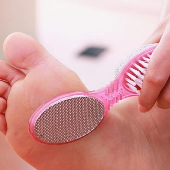 4v1 pilník na nohy z nerezové oceli s kartáčkem a pemzou, nástroj na odstraňování mozolů a odumřelé kůže