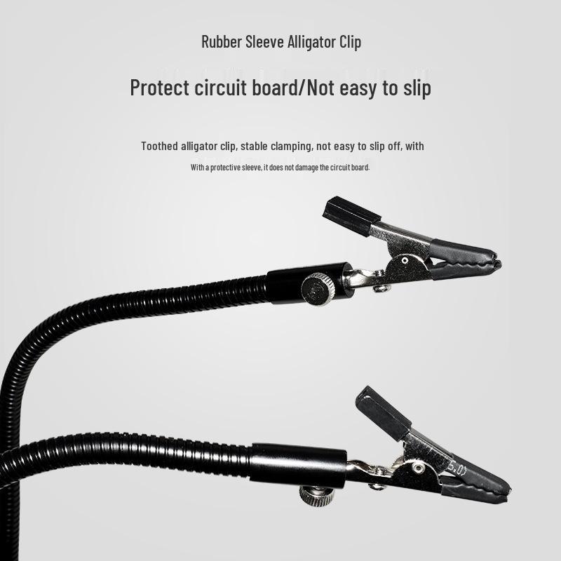 Mobile Phone Repair Fixture: PCB Circuit Board Holder with Universal Rod & LED Magnifier