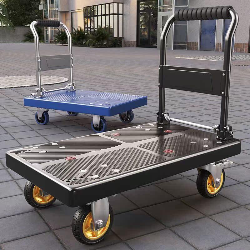 Lightweight Portable Folding Hand Cart for Moving and Delivery, Small Flatbed Truck for Household Use, Free Shipping