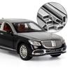 1/24 Benz Maybach S600 Legering Metall Bilmodell Formgjutna Metall Leksaksfordon Bilmodell Hög Simulering Ljud och Ljus Leksak för Barn Gåva
