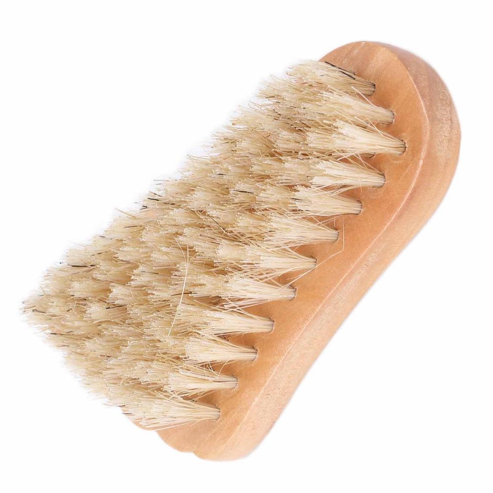 Original Wood Wooden Nail Cleaning Brush  Salon Personal Nail Care
