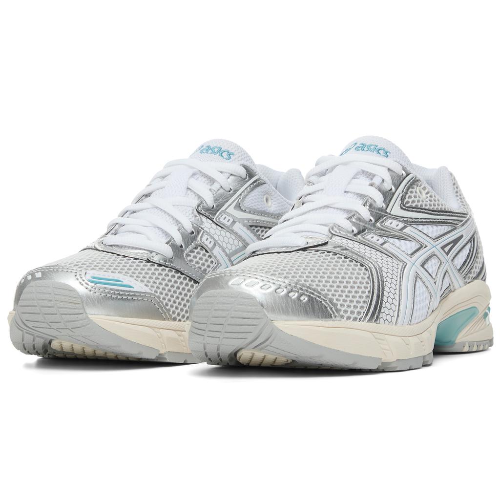 ASICS GEL DS TRAINER 14 Cushioning, Wear Resistant Low top Casual City Commute Running Shoes Unisex White Silver Blue Sneakers 1203A607-102