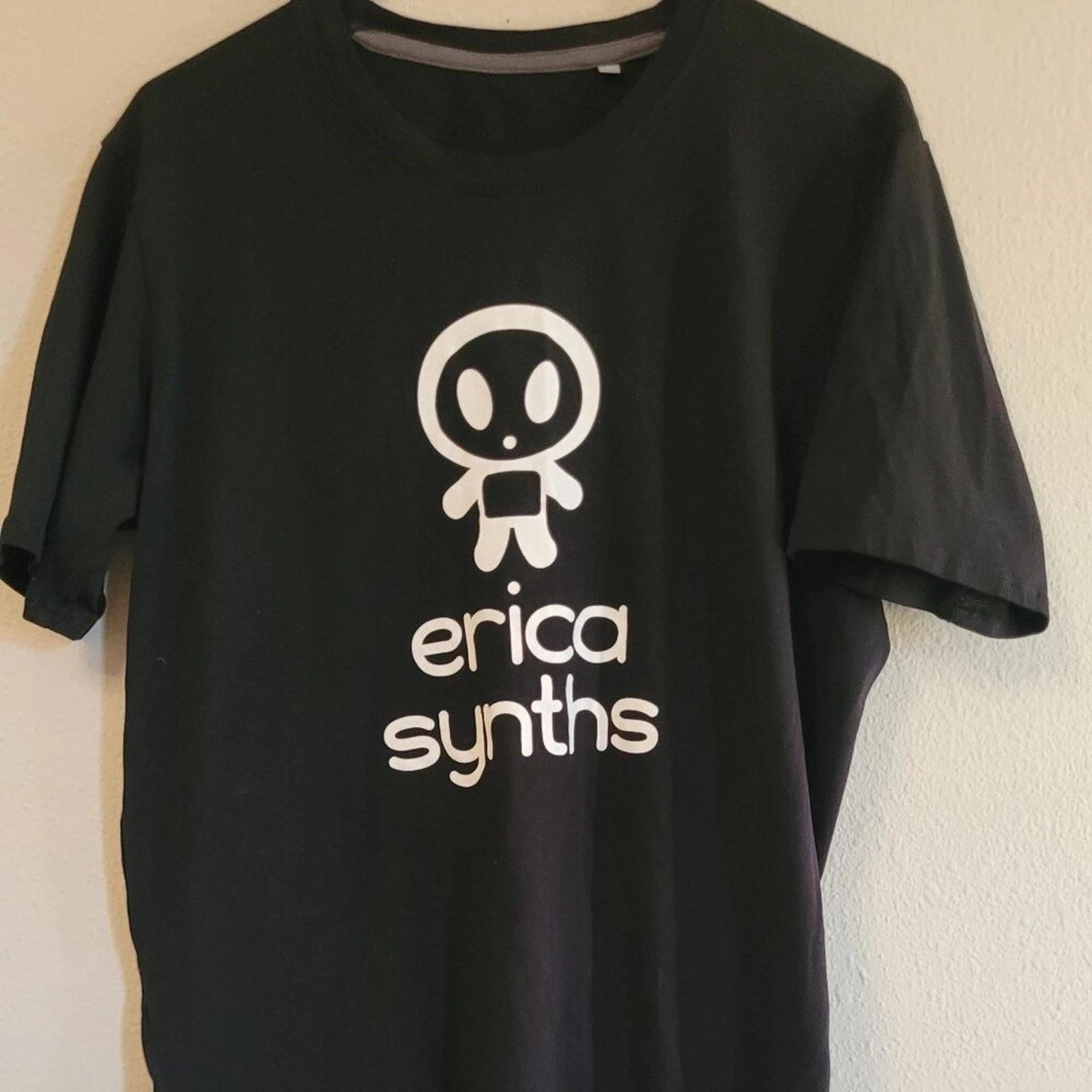 

Erica Synths Alien Logo Black Graphic T-Shirt - Size Large 2XL