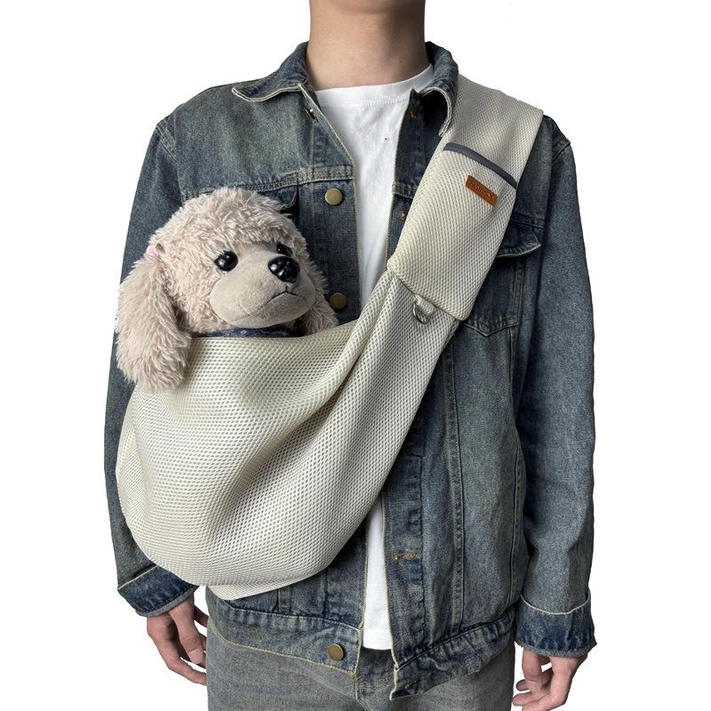 Breathable Summer Crossbody Pet Bag for Dogs & Cats