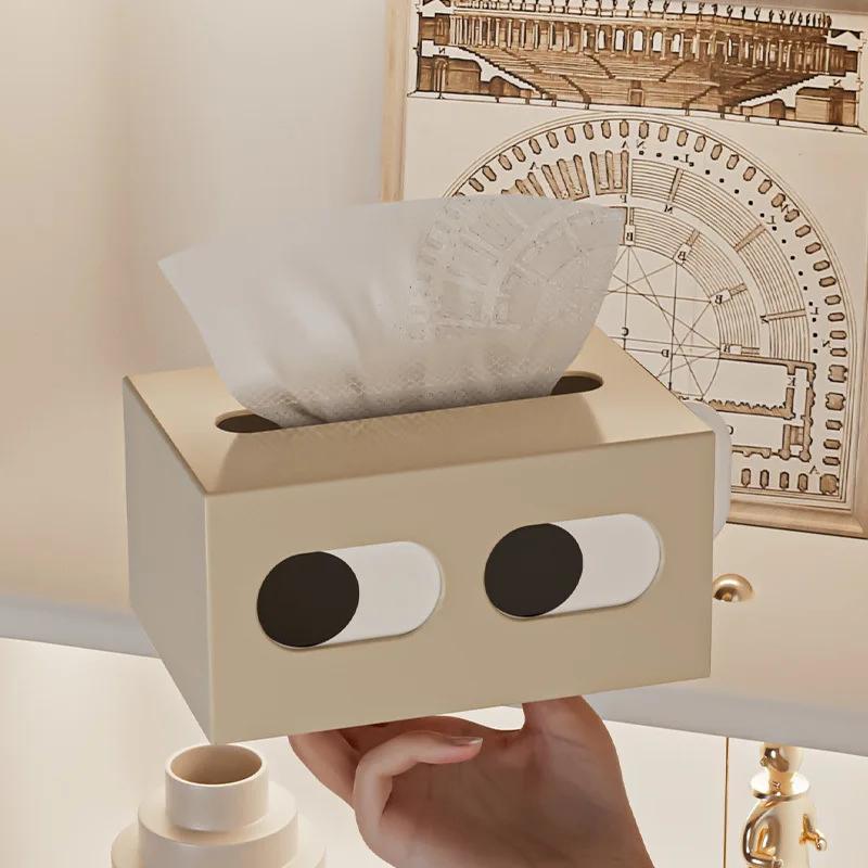 Tissue Box Table Napkin Rings Tissue Case Paper Box Container Solid Storage Box Home Table Decoration
