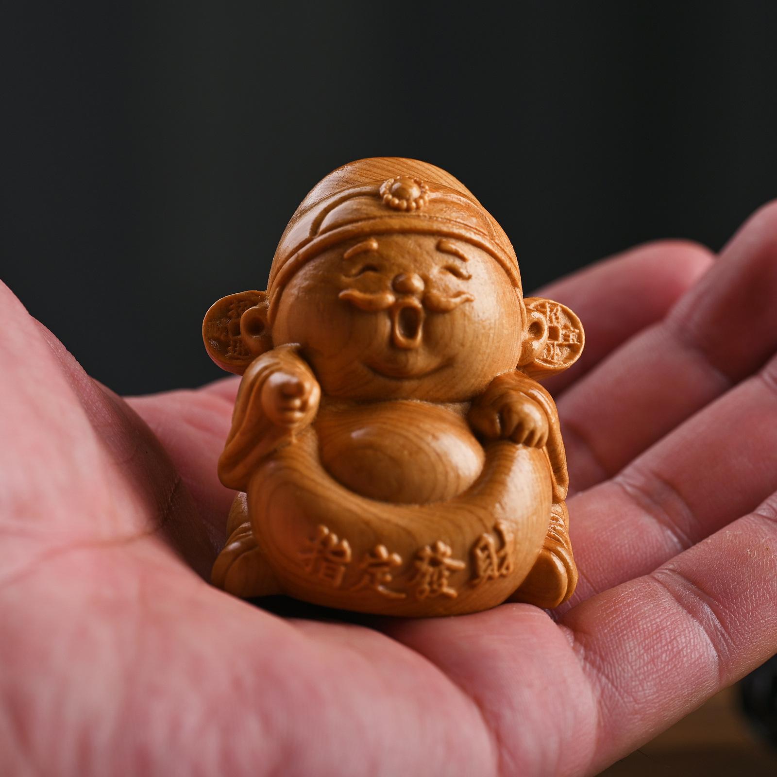 Юаньбао Бог Богатства Садоводство Будда Китайский Аквариум Ландшафтный Дизайн Цветок Статуя Будды Чайная Комната Украшение Ремесла Декор