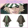 Urahara Kisuke Cosplay Costume Grey And Green Polyester Outfit For Anime Fans