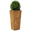 VidaXL Planter 35x35x75 Cm Corten Steel, Outdoor Planter, Flower Box, Garden Box, Patio Planter, 851092