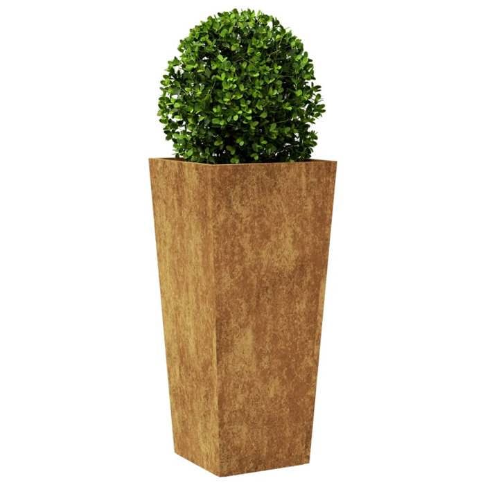 VidaXL Planter 35x35x75 Cm Corten Steel, Outdoor Planter, Flower Box, Garden Box, Patio Planter, 851092