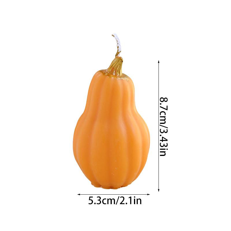 Halloween Pumpkin Shape Festive Atmosphere Aromatherapy Pastoral Style Smokeless Candles Gift Multicolor